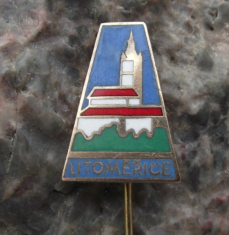 Antique Litomerice Leitmeritz St Stephen Cathedral Tower Souvenier Pin Badge - Badgecrazy