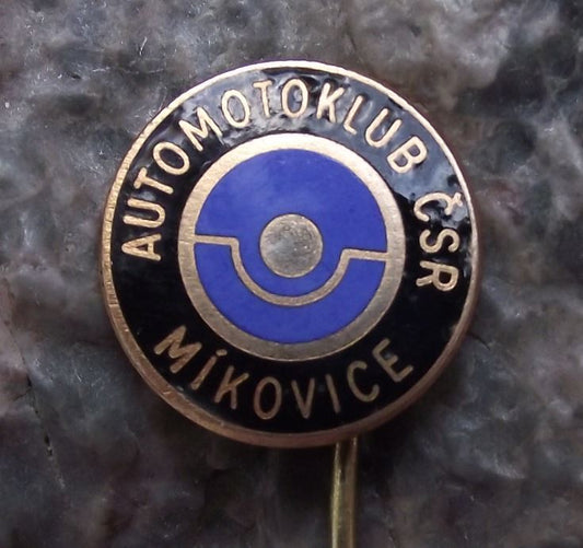 Antique Czech Automotoklub AAA Association Car Club AMK Mikovice Axle Pin Badge - Badgecrazy