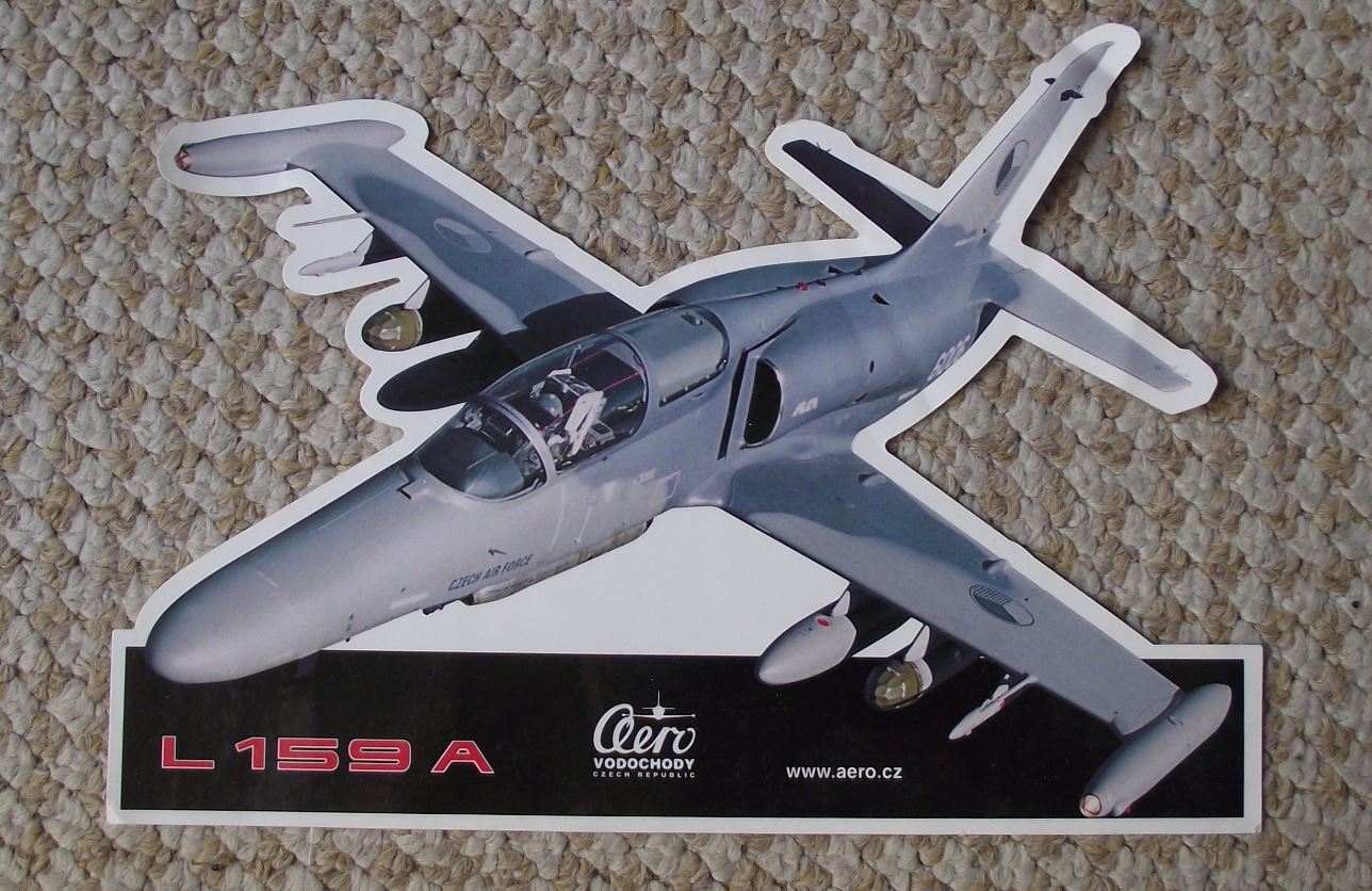 Aero L 159 L-159 ALCA Albatros Military Jet Training Aircraft Sticker Decal - Badgecrazy
