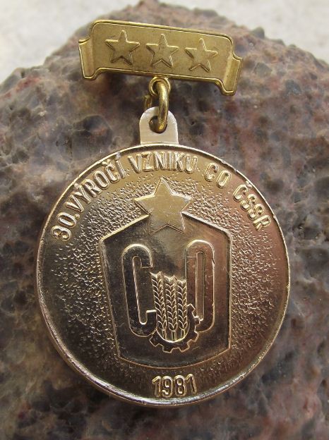 1981 Czechoslovakia Civil Defence 30th Anniversary Commemorative Medal - Badgecrazy