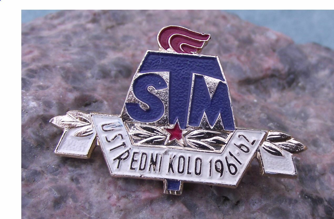 1961 STM Czechoslovakia Creativity Competition Communist Youth Pin Badge - Badgecrazy