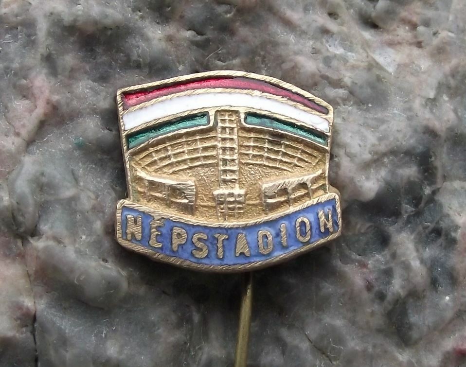 Antique Ferenc Puskas Nepstadion Giant Football Soccer Stadium Hungary Pin Badge - Badgecrazy