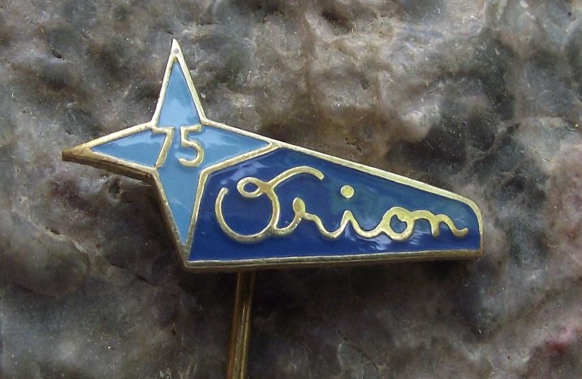 1971 Orion Star Chocolate Bar Sweet Confectioner 75th Anniversary Pin Badge - Badgecrazy