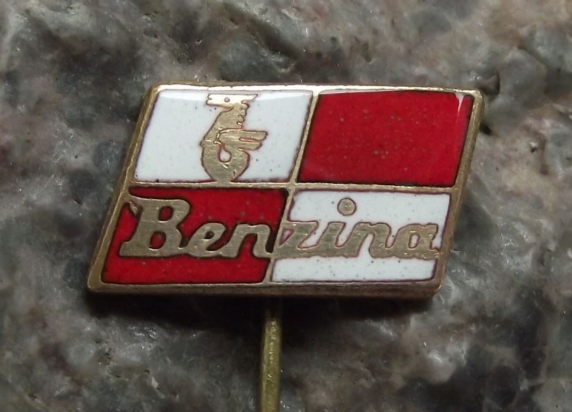 Vintage Benzina Fuel Mineral Motor Oil Petrol Unipetrol Company Horse Pin Badge - Badgecrazy