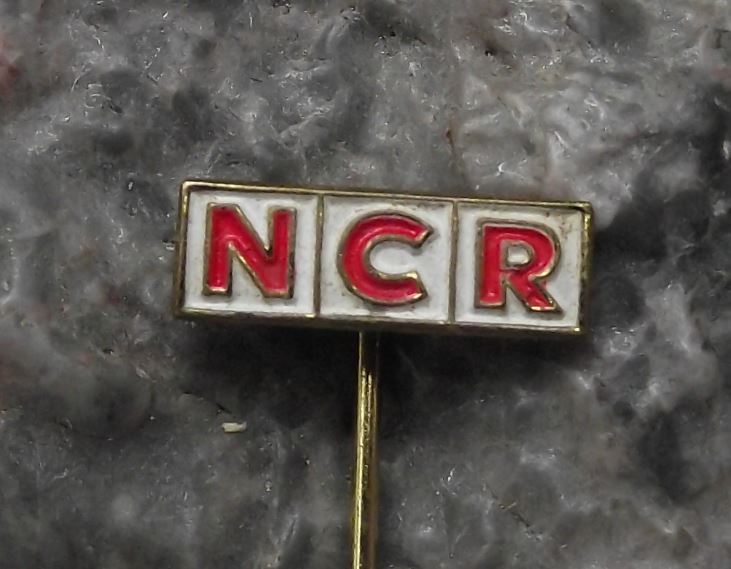 Antique NCR Corporation American Software Hardware Electronics Firm Pin Badge - Badgecrazy