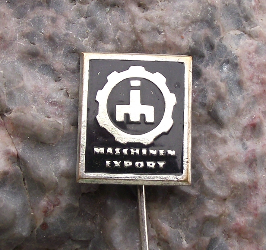 Vintage DIA Maschinen Export East Germany German Engineering DDR Logo Pin Badge - Badgecrazy