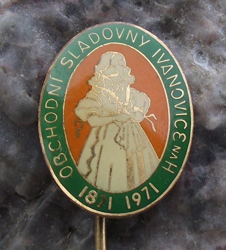 1971 Beer Brewery Malt House Ivanovice Centenary 100th Anniversary Pin Badge - Badgecrazy
