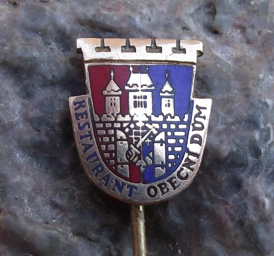 Antique Municipal House Obecni Dum Prague Art Nouveau Architecture Pin Badge - Badgecrazy