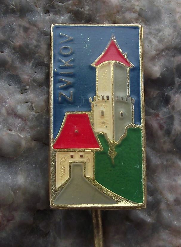 Vintage Zvikov Gothic Castle Klingenberg Czech Tourist Souvenier Pin Badge - Badgecrazy