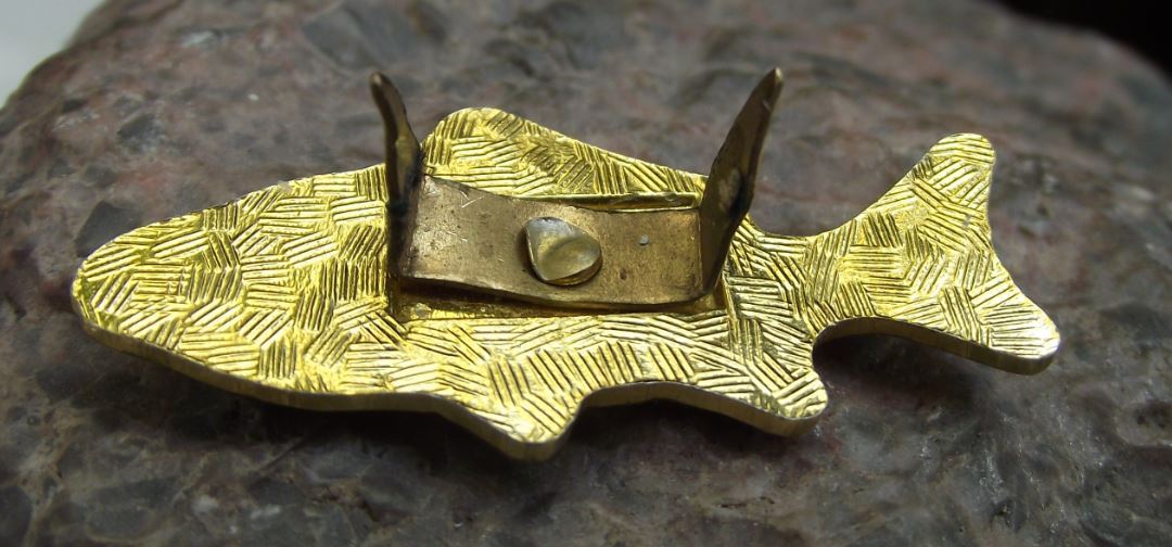 Antique Czech Fishing Anglers Union Carp Fish Farming Members Uniform Pin Badge - Badgecrazy