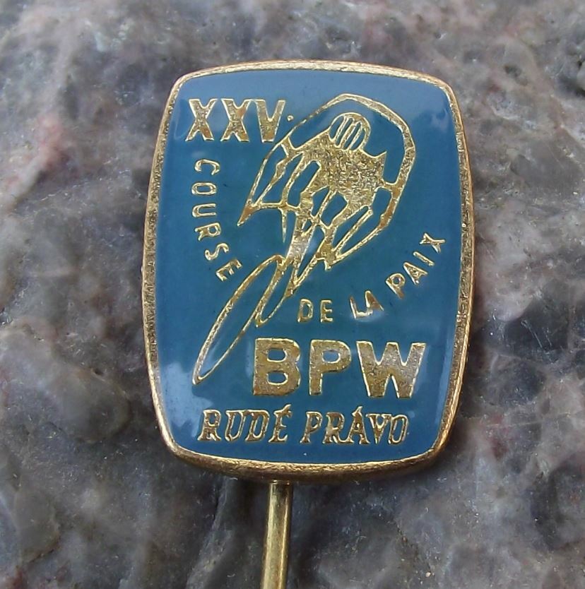 1972 WBP XXV International Bicycle Bike Peace Race Cycling Tour BPW Pin Badge - Badgecrazy