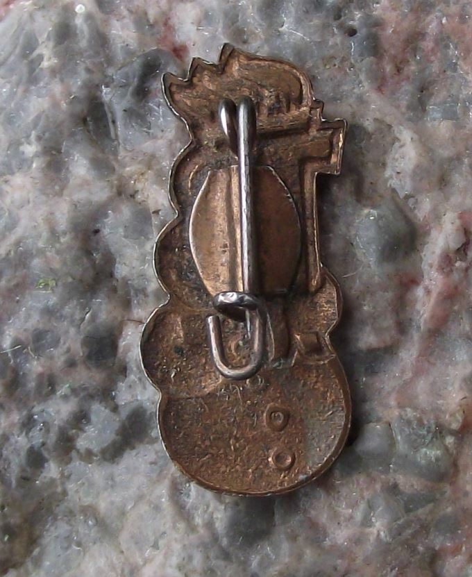 Thalmann Pioneers Germany Youth Winter Games Snowman DDR Bronze Pin Badge - Badgecrazy