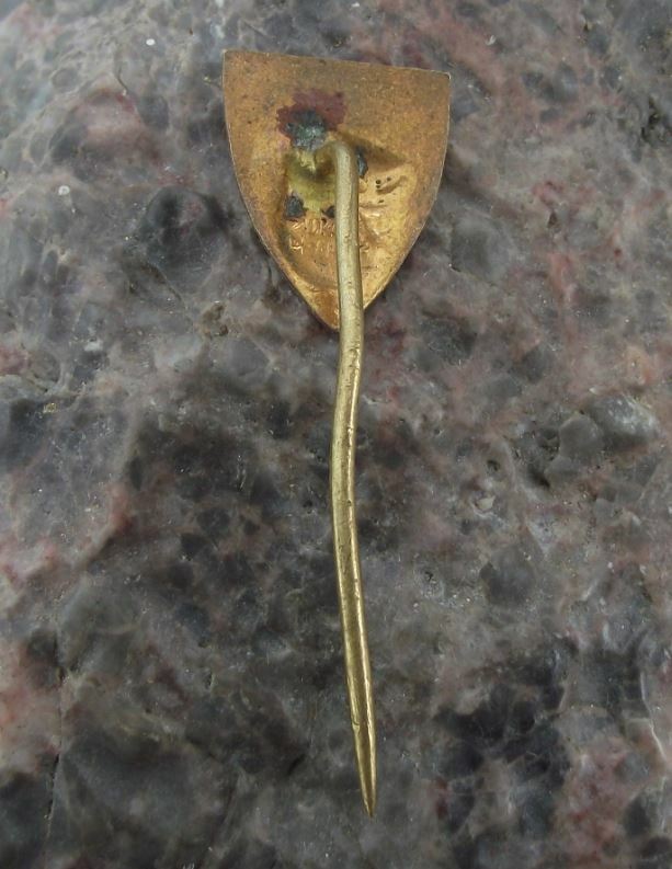 Antique SPB Anti Fascist Fighters Union of Czechoslovakia Wolf Head Pin Badge - Badgecrazy