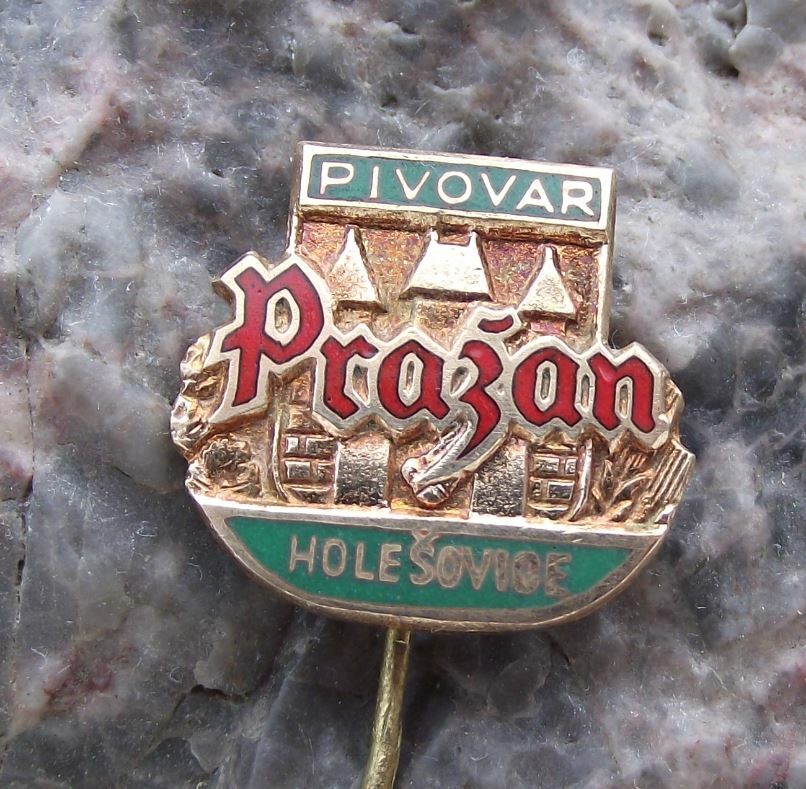 Antique Prazan Pivovar Beer Lager Defunct Brewery of Prague City Crest Pin Badge - Badgecrazy