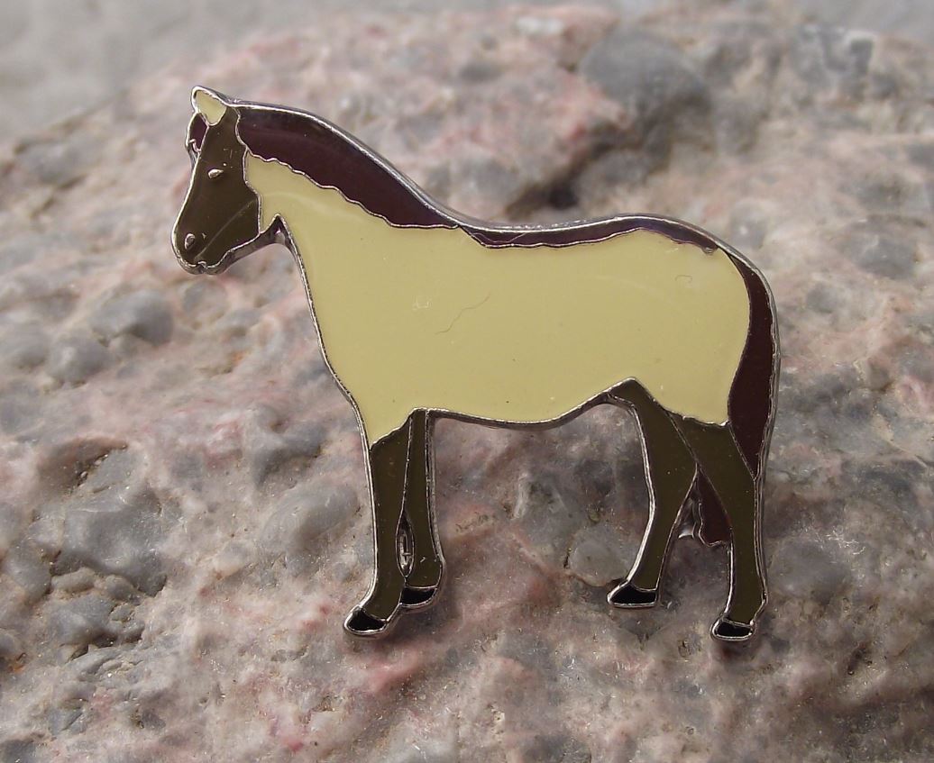 Polish Konik Wild Horse Polski Small Feral Horse Pony Mammal Brooch Pin Badge - Badgecrazy