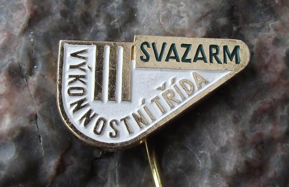 Svazarm Czech Army Military Reserves Performance Class 3 Award Pin Badge - Badgecrazy