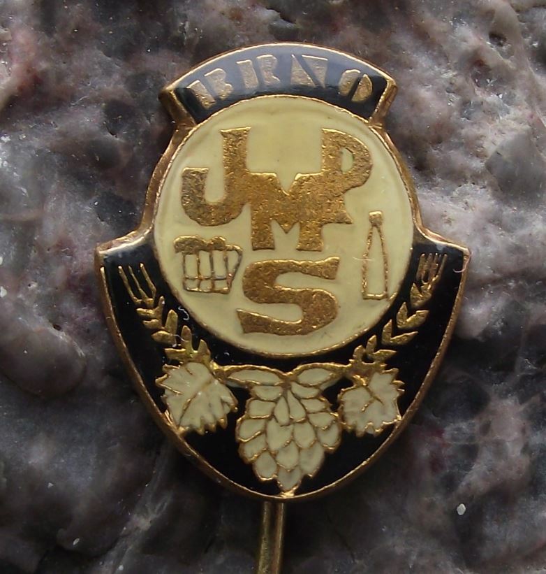 Vintage JMPS South Moravian Breweries of Czechoslovakia Beer Lager Pin Badge - Badgecrazy