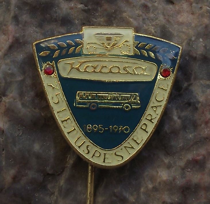 1970 Karosa Bus & Coach Workshop Czechoslovakia Transport Company Pin Badge - Badgecrazy