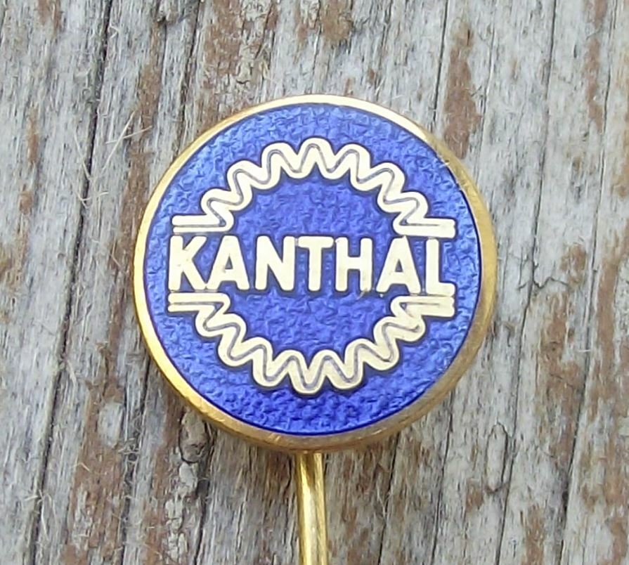Vintage Kanthal Electric Heating Elements Wire Sandvik Engineering Pin Badge - Badgecrazy
