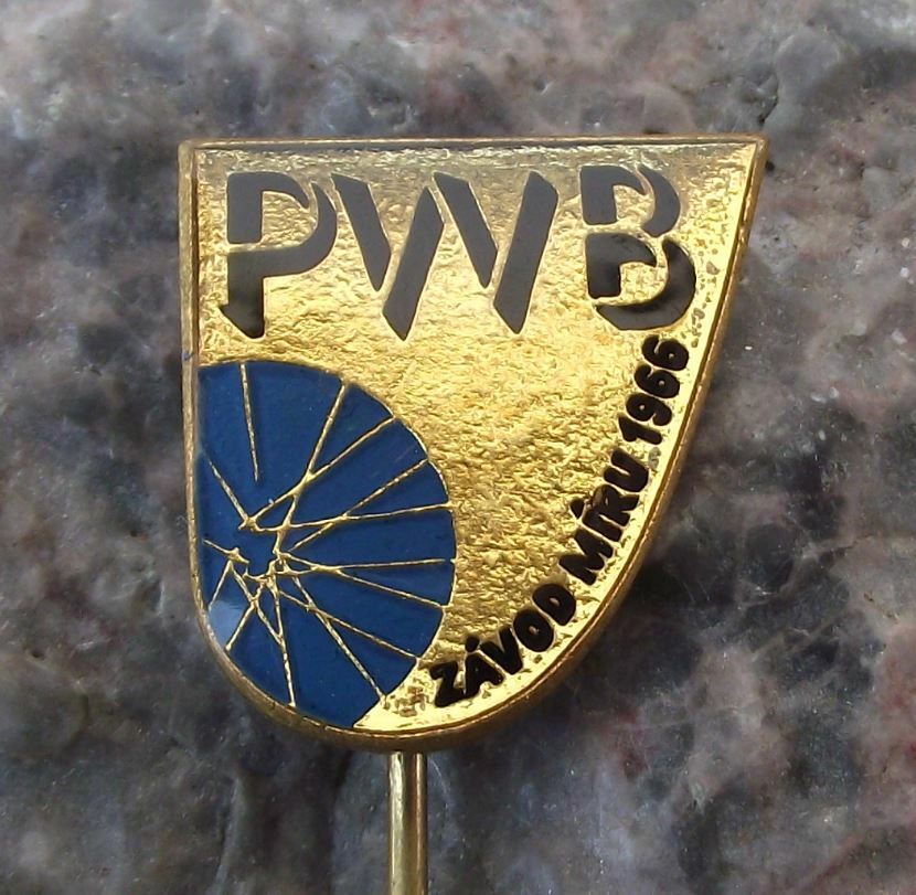 1966 WBP Czech International Bicycle Bike Peace Race Cycling Tour PWB Pin Badge - Badgecrazy