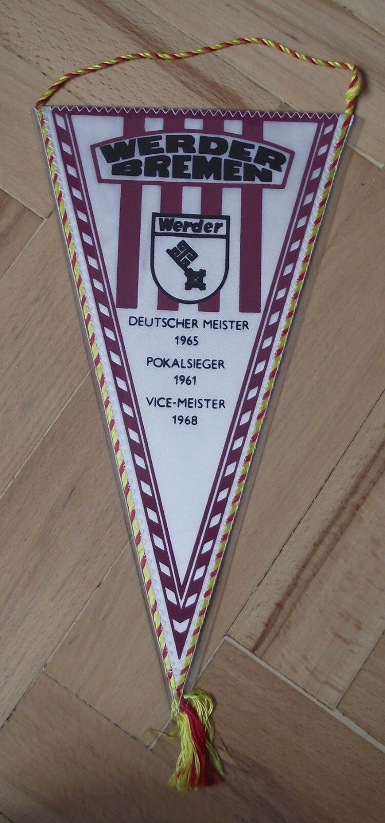 1968 Werder Bremen Football Club Deutscher Meister Supporter Soccer Pennant Flag - Badgecrazy