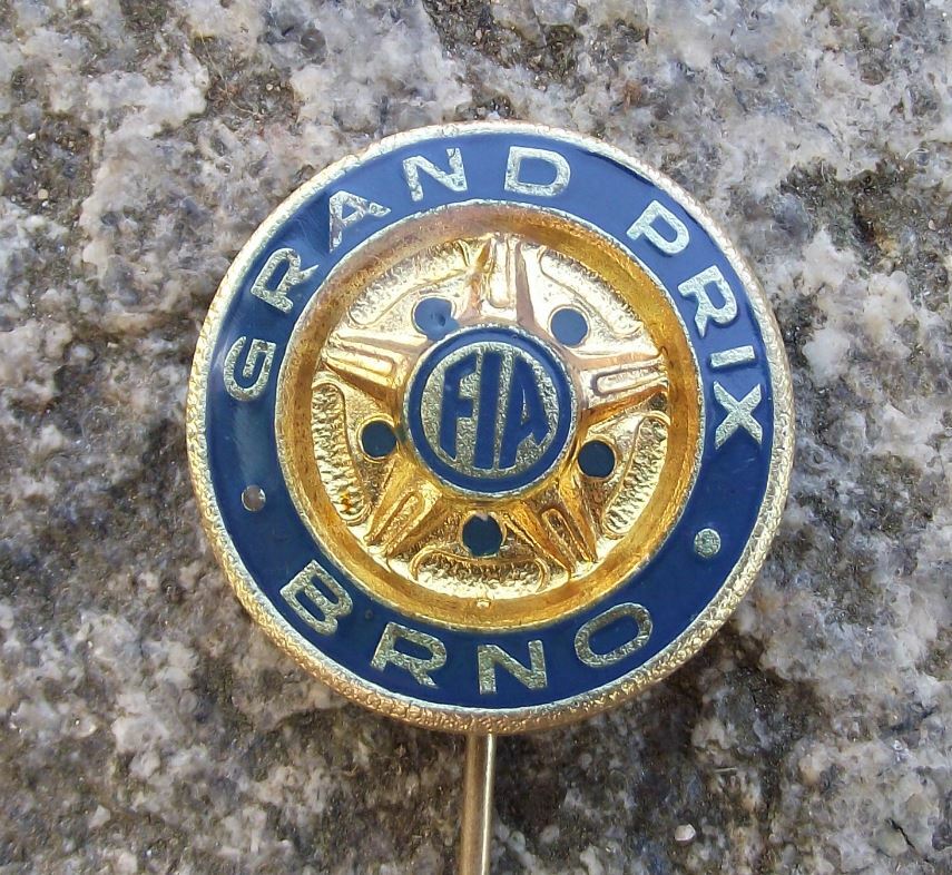 FIA Federation International Automobile Brno Grand Prix Car Wheel Race Pin Badge - Badgecrazy