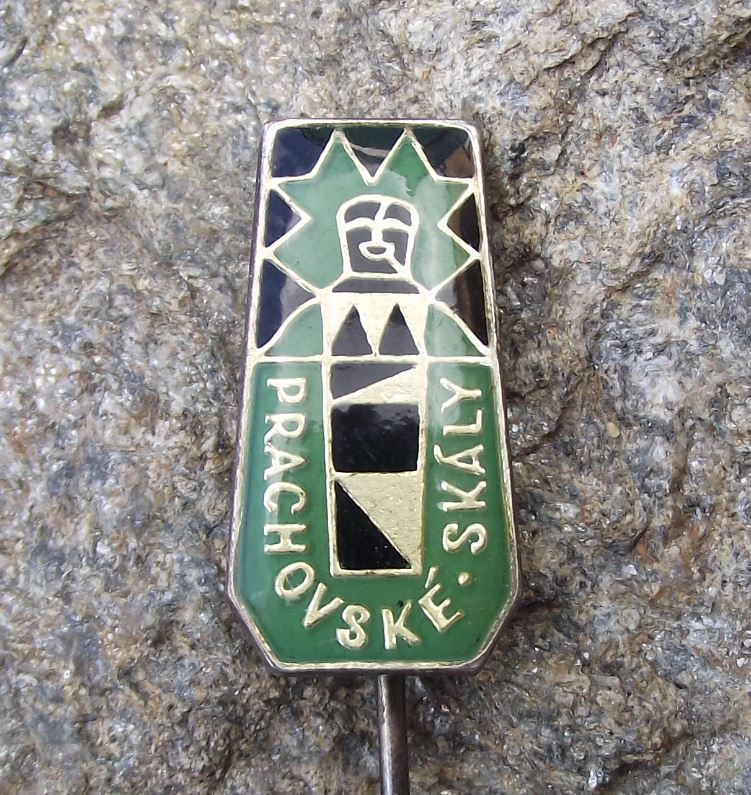 Antique Prachovske Skaly Prachov Rocks Czech Climbing Resort Tourist Pin Badge - Badgecrazy