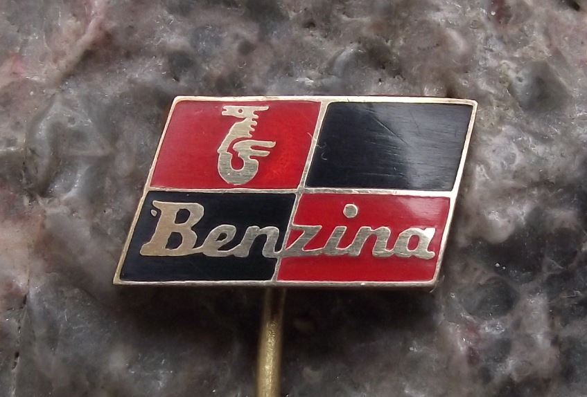 Vintage Benzina Fuel Mineral Motor Oil Petrol Unipetrol Company Horse Pin Badge - Badgecrazy
