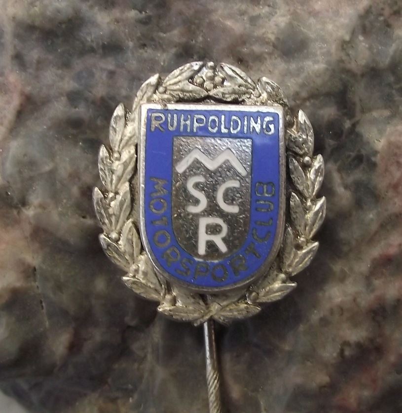 Antique MSCR Motorsport Ruhpolding German MX Moto Cross Motorbike Club Pin Badge - Badgecrazy