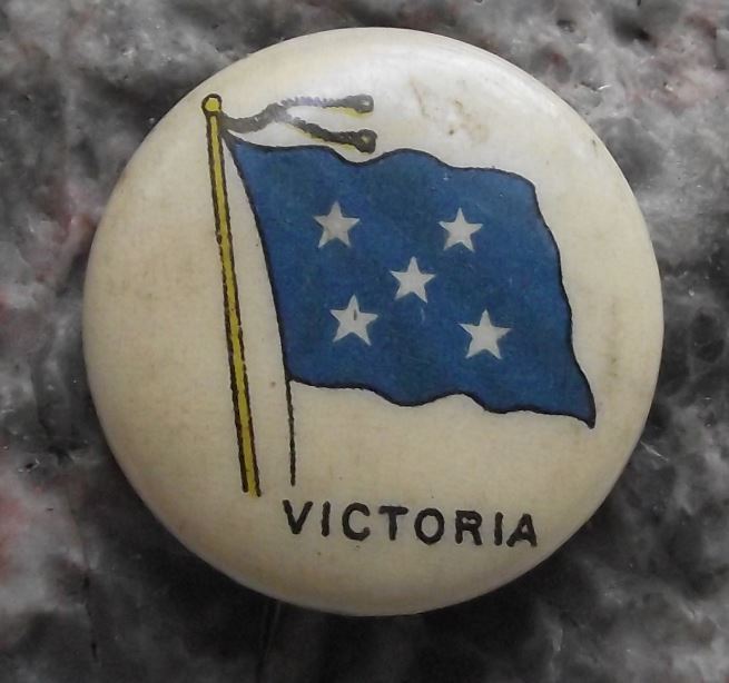 Sweet Caporal Cigarette Company Flags of the World Pin Badge Victoria - Badgecrazy