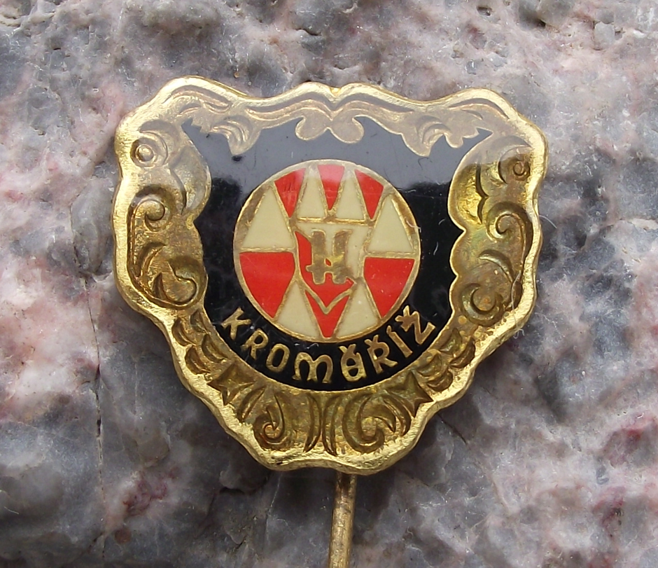 Kromeriz Kremsier Crest City Coat of Arms Heraldic Shield Souvenier Pin Badge - Badgecrazy