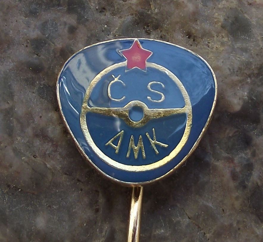 Czechoslovakia AMK Automotoklub AAA Association Car Club Member Pin Badge - Badgecrazy