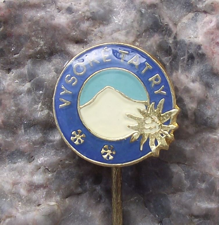 Antique High Tatra Mountains Vysoke Tatry Edelweiss Flower Climbers Pin Badge - Badgecrazy