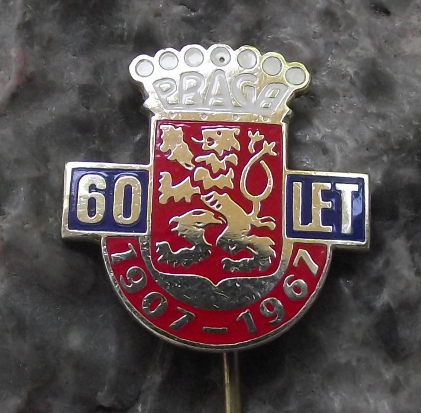 1967 Praga Czech Car Bus & Truck Panzer Tank Firm 60th Anniversary Pin Badge - Badgecrazy
