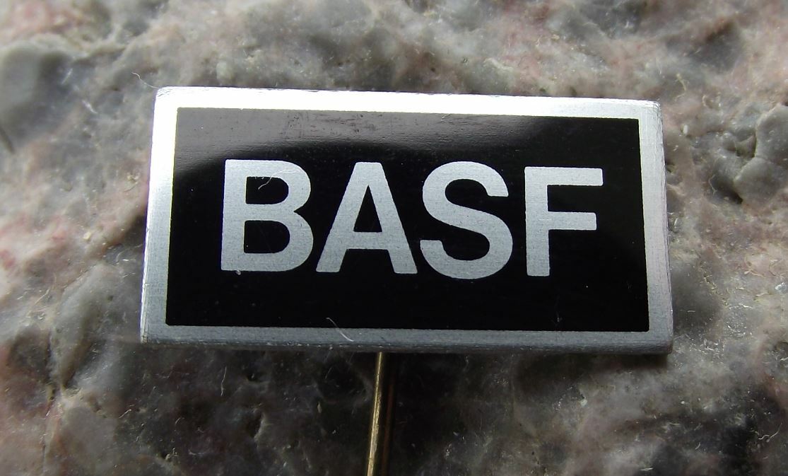 BASF German Vintage Computer Mainframe Consumer Electronics Technology Pin Badge - Badgecrazy