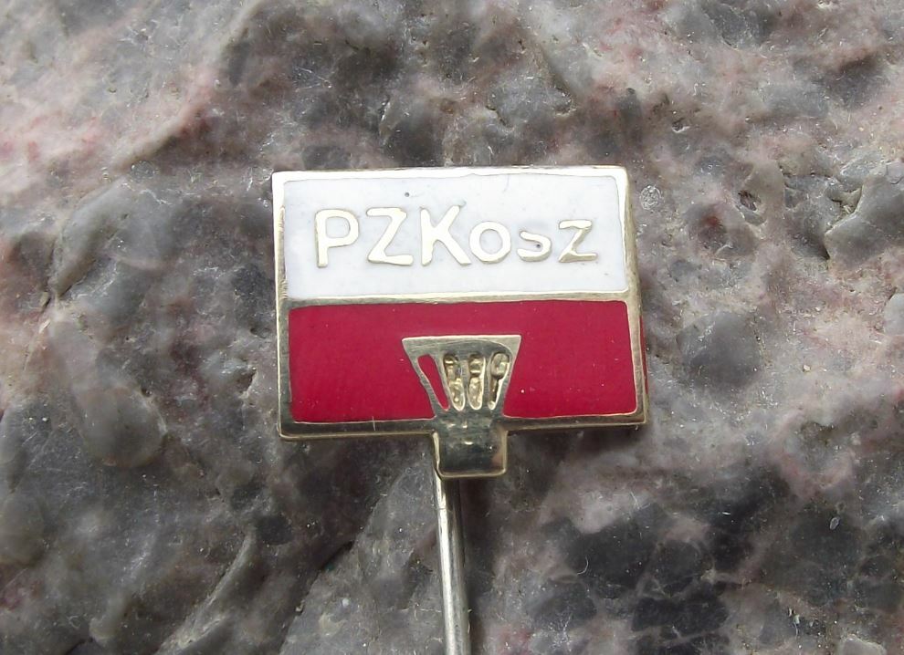 Vintage PZKosz Polish Poland Basketball Federation Association Members Pin Badge - Badgecrazy
