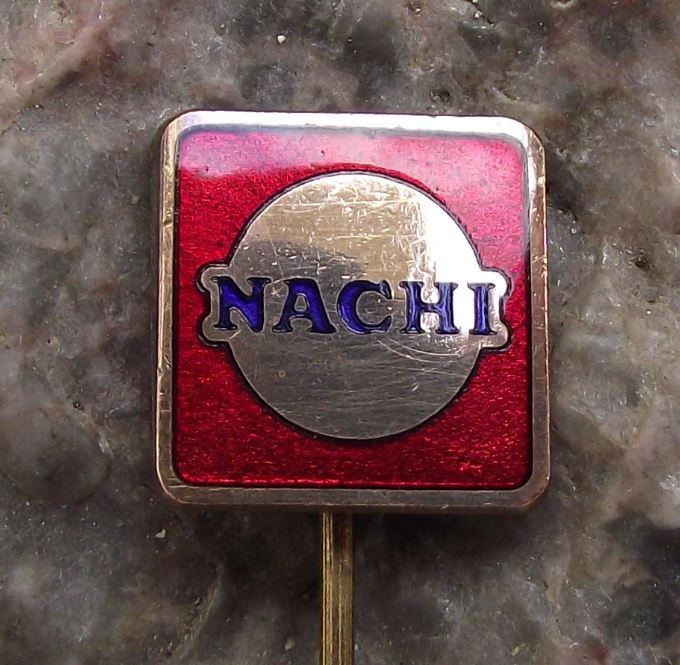 Antique Nachi Japan Industrial Robotic Machine Ball Bearing Robot Firm Pin Badge - Badgecrazy