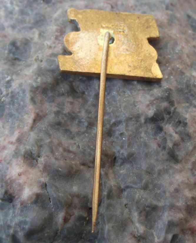 1963 Czech Cycle Cycling Association Club 80th Anniversary Gold Pin Badge - Badgecrazy