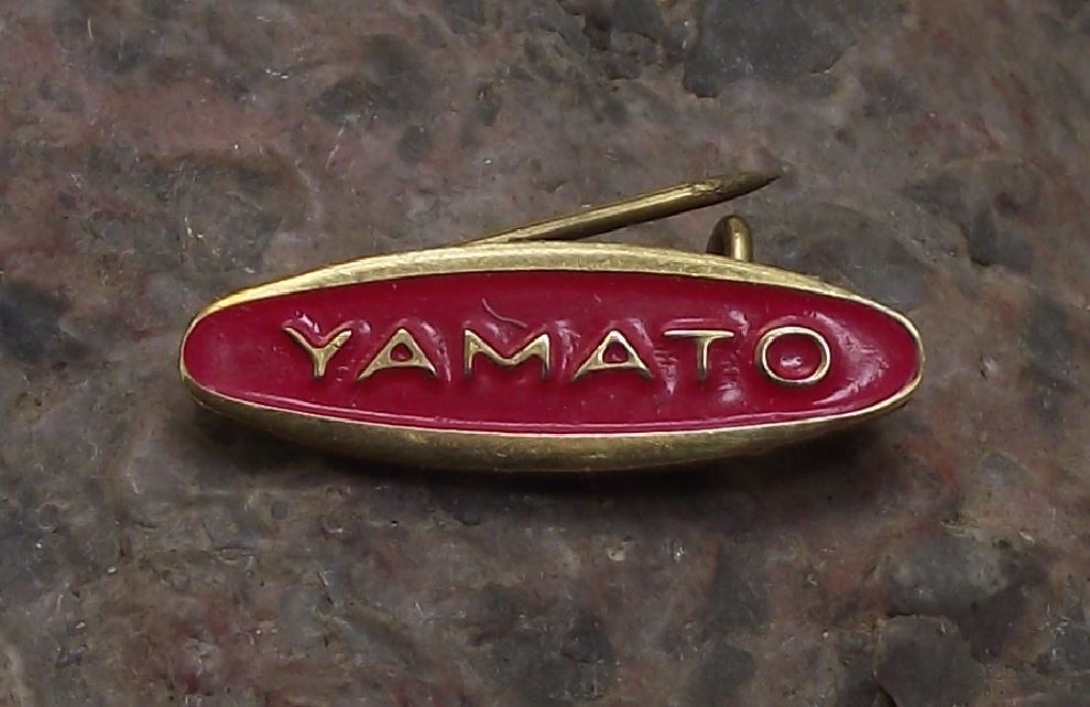 Antique Yamato Global Logistics Japan Company Oval Brooch Japanese Pin Badge - Badgecrazy