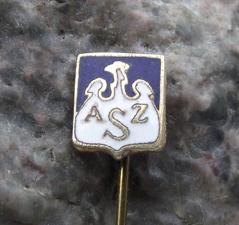 Antique AZS Polish University Sports Association Poland Eagle Football Pin Badge - Badgecrazy