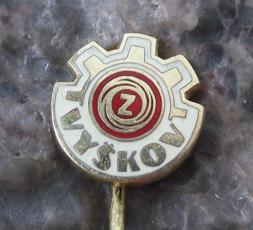 Vintage Ceska Zbrojovka Czech Guns CZ Weapons Vyskov Factory Pin Badge - Badgecrazy