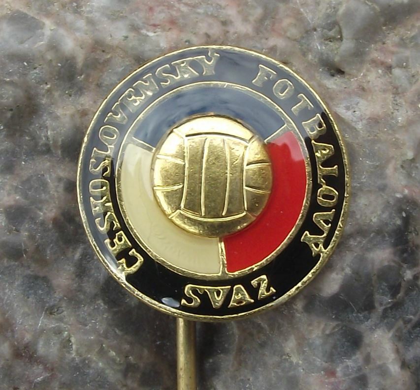 Antique Czech Czechoslovakia Football Association Members Ball Logo Pin Badge - Badgecrazy