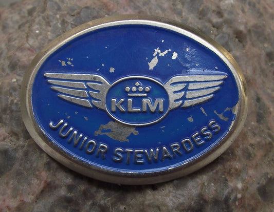 .KLM Royal Dutch Airlines Holland Winged Junior Stewardess Aircraft Pin Badge