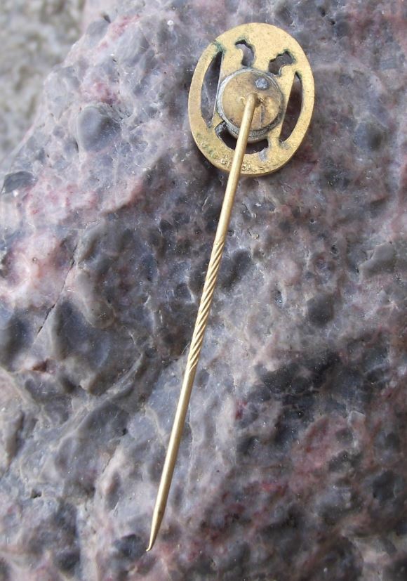 Vintage Germany DSB Gun Shooting Club Association Air Rifle Gold Award Pin Badge - Badgecrazy