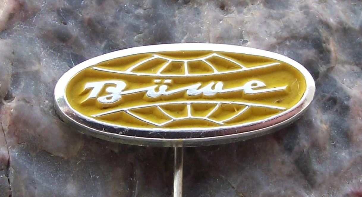 Vintage BOWE BÖWE Systec Engineering East German Germany GDR Oval Logo Pin Badge - Badgecrazy