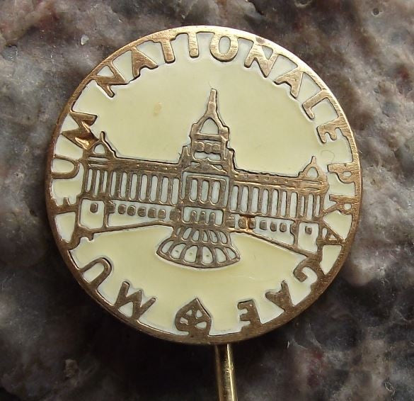Antique Czech National Museum Narodni Museum Tourist Souvenier Pin Badge - Badgecrazy