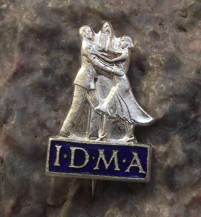 1960s International Dancing Masters Association IDMA Dance Teacher Pin Badge - Badgecrazy