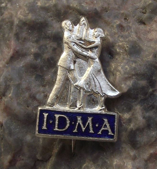 1960s International Dancing Masters Association IDMA Dance Teacher Pin Badge - Badgecrazy