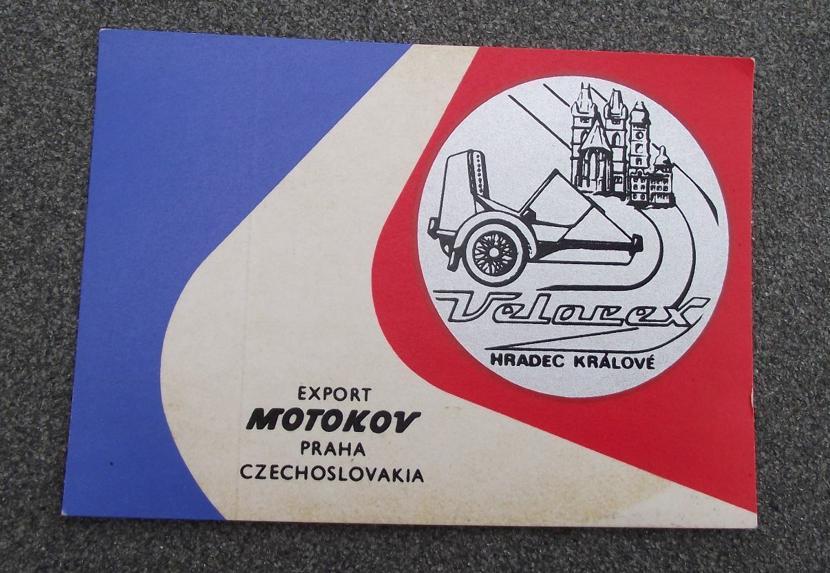 1986 Velorex Motorbike Sidecar and Microcars 50th Anniversary Decal Sticker - Badgecrazy