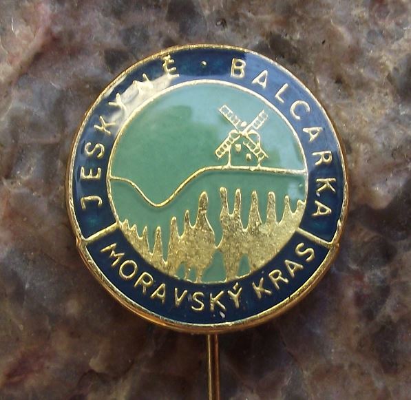 Balcarka Moravian Karst Cave System Spelunking Caving Souvenier Pin Badge - Badgecrazy